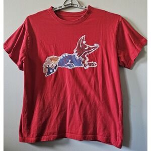 Akoo‎ T-shirt Men's Size XL Fox Graphic Red